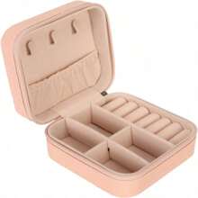 Joyero para bisutería, caja para joyas, joyero organizador - Rosa - Ver 4