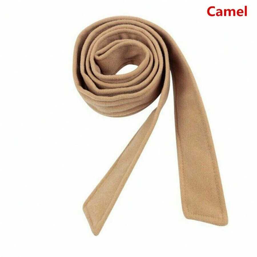 wool coat with tie belt