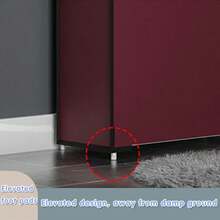 1入組6層5格增厚鋼管和塑料鞋架收納架,附帶防塵蓋,堅固耐用,適用於臥室、客廳和門廳。 - 咖啡棕 - 查看 5