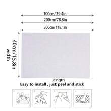 1roll White  Wood Grain PVC Waterproof Furniture Wooden Door Cabinet Refurbished Vintage Sticker Self Adhesive Wallpaper Thickened - Multicolor - View 2