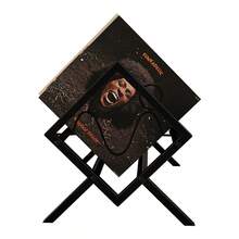 1pc Vinyl Record Storage Rack, CD Record Display Rack, European Style Detachable Magazine Newspaper Book Storage Rack Shelf - Black - View 2