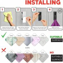 4入組/袋浴室、廚房、毛巾、掃帚、牆壁、購物袋、浴袍、外套、背包、鑰匙扣、帽子、珠寶、衣物、袋掛鉤、辦公室教室掛鉤、廚房器具、刷子、泳裝、帽子和腰帶掛鉤 - 款式1 - 查看 10