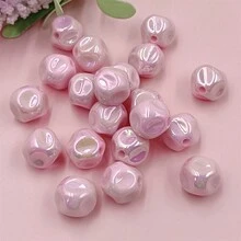 5入組創意uv電鍍彩色隕石形珠子16mm Diy首飾製作材料,手鍊項鍊製作材料