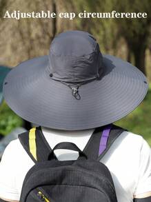 1 Sombrero de sol de ala ancha para hombre con parte superior desmontable y parasol, adecuado para actividades al aire libre como escalada, pesca en la playa. Sombrero de verano apropiado para actividades de verano al aire libre como senderismo y pesca - sombrero de pescador - Ver 6