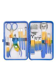 新款彩虹修指套裝,禮物女士美甲剪,sfydom女士彩虹皮革修指套裝 - 彩色 - 查看 12