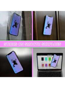 Giá đỡ điện thoại silicon hình vuông, một mặt, có giác hút, phụ kiện điện thoại silicon, tương thích với iPhone và điện thoại Android, giá đỡ điện thoại rảnh tay, dùng trong gương tắm, có chức năng rung, hỗ trợ quay video và chụp ảnh tự sướng. - Màu Xám nhạt - Xem 7