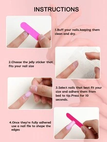 HO! HO! HO! Get Glamorous with 24pcs Long Square Press on nails Christmas nails Pink Deer Fall/winter Nail Silver Pink Striped Snowflake Fake Nail - Multicolor - View 5