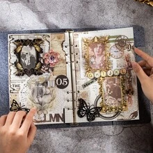 10入組大型復古寵物裝飾貼紙,防水,龐克風格框系列貼紙,復古框相編材料,拼貼貼紙 - 彩色 - 查看 8