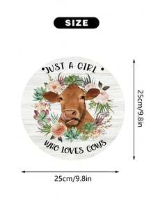 1pc Wooden Creative Wall Decoration With Cow Design, Suitable For Living Room, Hallway, Bedroom And Other Rooms In Rural Style - Ox - View 4