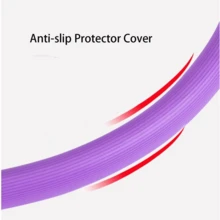 普拉提環,15英寸雙手柄健身環,瑜珈環適用於內部運動 - 紫色 - 查看 4