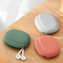 Simple Portable Silicone Earphone And Data Cable Organizer Eva Zipper Earphone Storage Bag - Green - View 4