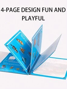 水墨繪本、寧靜繪本、嬰兒塗鴉著色繪本、清新水墨繪本玩具-培養兒童彩色能力、學齡前教育玩具、繁忙的書 - 紅色 - 查看 7