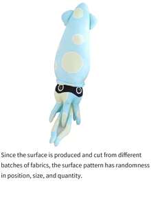 Bobbybear 1只創意有趣章魚毛絨玩具,可愛章魚形狀枕頭娃娃,適用於家居裝飾、水族箱、生日禮物 - 藍色 - 查看 11