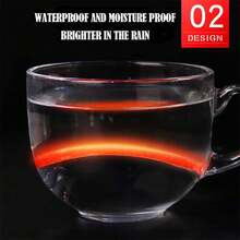 1 件 1*8 公分自行車彩色反光貼紙夜間騎乘安全警示 - 紅白色 - 查看 8