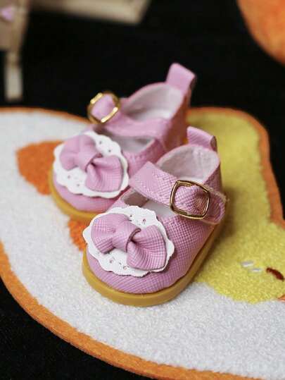 2入組新年20cm毛絨娃娃 6部分關節娃娃鞋子蝴蝶結裝飾公主鞋,皮靴,帆布鞋,娃娃配件,假扮玩具