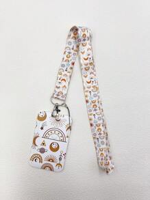 1入組彩虹系列手機頸掛帶配鑰匙扣,適用於工作、搭乘公共交通、展示身份證和硬卡套,送給朋友的禮物 - 彩色 - 查看 14