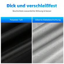 Car Cover, Outdoor Full Set Car Covers, 190T All Weather Waterproof Automobiles Cover, Sunscreen And Scratch Proof, Side Sliding Door, Universal Car Cover For Parking Lot Or Street - L - 查看 6