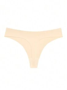 女款 6 件/套無縫低腰一體成型邊緣彈性冰絲丁字褲 - 彩色 - 查看 6