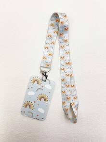 1入組彩虹系列手機頸掛帶配鑰匙扣,適用於工作、搭乘公共交通、展示身份證和硬卡套,送給朋友的禮物 - 彩色 - 查看 15