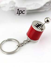 1pc Creative 6 Speed Shifter Keychain, Auto Part Model Gear Box Key Chain Zinc Tuning Gear Pendant For Car , Mini Gear Shift Stick Keyring, Cool Car Gear Shifter Keychain, Car Key Accessories,Gift Idea For Boyfriend, Attractive Car Enthusiast Keyring Pendant For Daily Use(Red) - Red - View 3