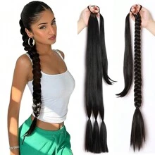 1根編織髮棒,適用於做長馬尾辮、動漫角色扮演假髮,diy長髮神器 - 金色 - 查看 1