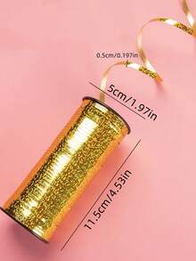 1pc Balloon Curling Ribbon For Party Decoration, Wedding, Celebration - Gold - View 2