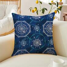 1 件涤纶枕套，北欧简约沙发靠垫套，客厅装饰，卧室装饰，单面印花抱枕套 - 彩色 - 查看 6