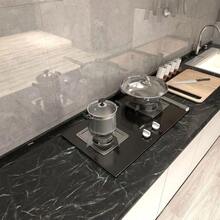 Hình nền Mờ Đen Tiếp xúc Giấy Mặt bàn Dày lên Bóc Và Gậy Hình nền Đối với Phòng bếp Có thể tháo rời Tự dính Dán giấy tường Nhà  Trang trí - xanh quân đội - Xem 3