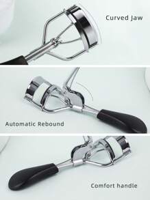 1pc Portable Eyelash Curler And 15 Silicone Pads, Black Curved Handle Eyelash Curler,Curling & Shaping,Not Hurting Eyelashes,Lash Lift,Big Eye,For Women Eye Brow,Makeup,Cheap,Room Decor,Vanity,Travel,Bedroom,Makeup Accessories,Eyelash Curler,Cheap,Stocking Stuffers,Makeup,Makeup Tools,Cheap Stuff,Gifts,Gifts For Women,Christmas Gifts