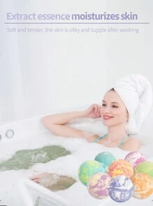 混色爆炸款泡澡球,泡浴鹽球,海鹽浸泡球,雙色果香,100克,創造更多泡泡,紫色,薰衣草香氣 - 黃淡紫色 - 查看 2