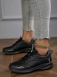 Standing For A Long Time Without Tiring Feet Work Shoes Women's Work Shoes Women's Non-Slip Soft-Soled Shoes, Breathable Anti-Static Shoes Black Labor Protection Shoes Clean Shoes Four Seasons Work Shoes Women's, Thick Soled Bread Shoes Autumn And Winter New Leather Soft Soled Casual Shoes Women's Work Shoes, Nurse Shoes Women's Work Soft Soled Breathable Without Tiring Feet Non-Slip Add Medical Special Black New Autumn And Winter Shoes, Women's Shoes 2024 Spring And A - Bronze - View 4