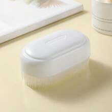 1 件多功能家用清潔刷 - 衣領、內衣和鞋子耐磨洗衣刷 - 軟毛學生宿舍洗衣刷 - 米色 - 查看 4