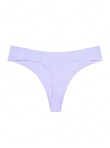 女款 6 件/套無縫低腰一體成型邊緣彈性冰絲丁字褲 - 彩色 - 查看 4