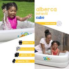 Bañera Hinchable Infantil Alberca Inflable Diseño Circular Aros De Hinchables Para Bebé