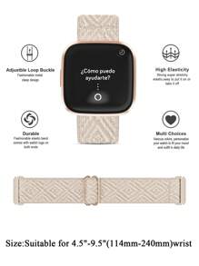 Nylon Watch Band, Compatible With Fitbit Versa/Versa2 Smartwatch As A Gift For Students Returning To School - starlight - View 3