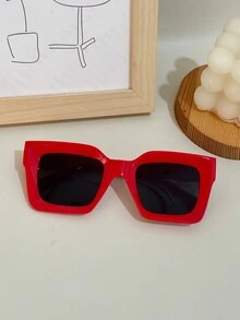 个性化扭曲方形 PC 框架时尚女士眼镜， - 彩色 - 查看 17