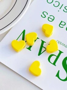 chenming 20入組各種顏色的心形亞克力珠子,適用於學生、日常穿著、假日期間和diy珠寶製作用品批發 - 20pcs - 查看 14