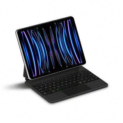 日文键盘保护套兼容 iPad Pro 11 英寸 3 代 2 代 12.9 英寸 6 代 2018-2022 Air 5 代 4 代 10.9 英寸第 10 代磁性智能保护套平板电脑妙控键盘保护套触控板背光无线