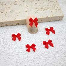 50pcs Resin Bows & Streamers 3d Nail Art Decorations With Rhinestone Nail Accessories DIY Nail Charms Nail Gems Nail Supplies