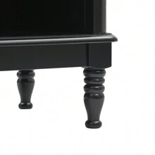 Hodeffior Bedside table, side table with drawer, bedside table open compartment, coffee table, nightstand, nightstand, nightstand, telephone table, bedside tables, night console, storage table for bedroom, living room, black and gold
