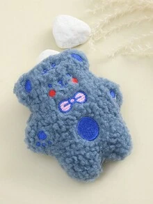 1pc Cartoon Teddy Bear Chewable Plush Cat Toy With Embroidery - Multicolor - View 2