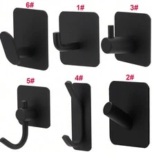 4入組/袋浴室、廚房、毛巾、掃帚、牆壁、購物袋、浴袍、外套、背包、鑰匙扣、帽子、珠寶、衣物、袋掛鉤、辦公室教室掛鉤、廚房器具、刷子、泳裝、帽子和腰帶掛鉤 - 款式1 - 查看 1