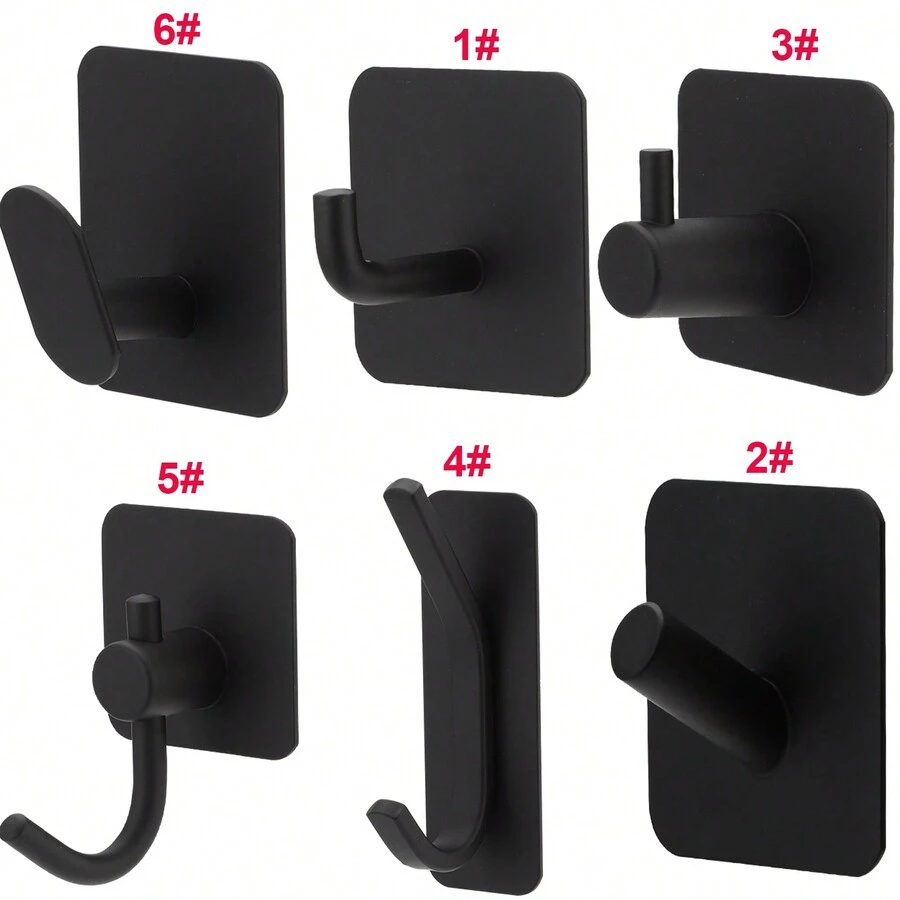 4入組/袋浴室、廚房、毛巾、掃帚、牆壁、購物袋、浴袍、外套、背包、鑰匙扣、帽子、珠寶、衣物、袋掛鉤、辦公室教室掛鉤、廚房器具、刷子、泳裝、帽子和腰帶掛鉤 - 款式1 - 查看 1