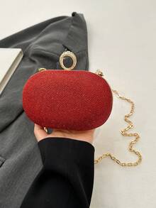 時尚、簡潔、奢華、多功能斜挎包,精湛工藝,適用於聚會、約會和晚宴 - 紅色 - 查看 4