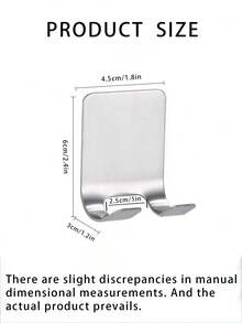 1 件浴室不鏽鋼刮鬍刀支架,附強力吸盤、多功能刮鬍刀支架、數據線收納、防滑掛鉤 - 銀色 - 查看 5