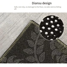 New Year Decor Doormat, Celebratory Red Floor Mat For House Entrance, Hallway, Prevents Slip And Dragon Design For Chinese New Year - Red - View 3