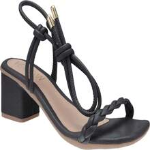 Women Heeled Sandals - 黑色 - 查看 2