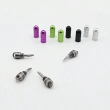 1把綠色不鏽鋼創意迷你攜帶裝飾刀,創新的新飾品,隱藏式橢圓刀片,適合戶外時尚佩戴 - 綠色 - 查看 2