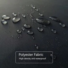 1片實心黑色布製輕隔斷浴簾,防水抗黴12掛鉤式浴簾,可機洗,浴室間隔,浴缸隔斷,浴室配件,房間裝飾 - 黑色 - 查看 5