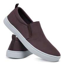 Men Sneakers - Màu đỏ và cà phê - Xem 3